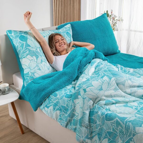 Prošívaná beránková souprava MALACHIT 2 ks