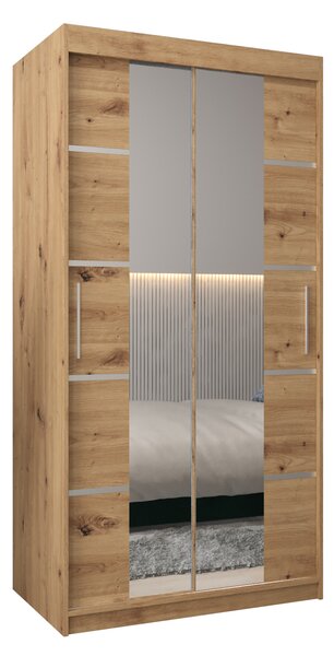 Šatní skříň 100 cm Verika 4 100 (dub artisan)