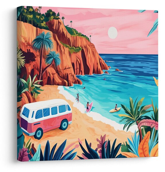 Obraz - Karavan u oceánu (30x30 cm)