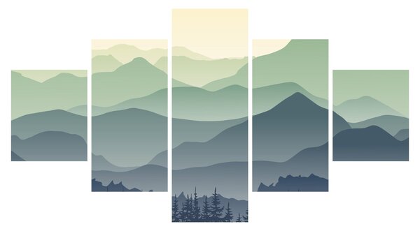 Obraz - Forest Mountain (125x70 cm)