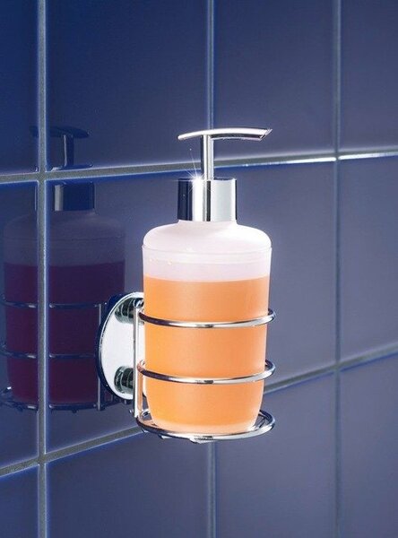 Wenko Turbo-Loc rund Stahl dávkovač mýdla 250 ml stříbrná 18777100