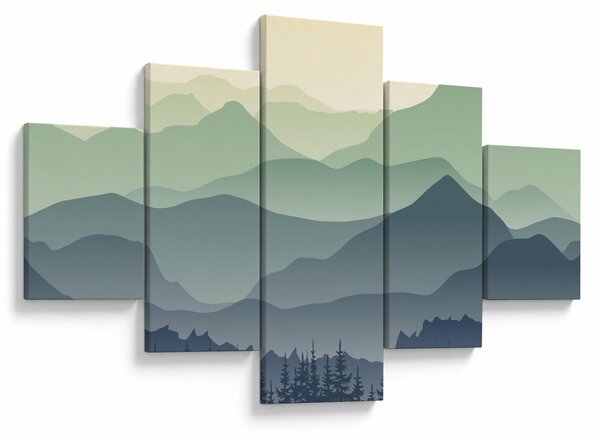 Obraz - Forest Mountain (125x70 cm)