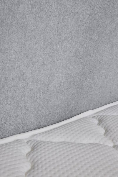 POSTEL BOXSPRING, 120/200 cm, světle šedá MID.YOU - Online Only postele, Online Only
