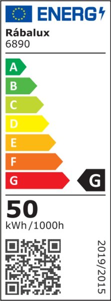 Rabalux Chromové stropní LED svítidlo Fulvia 660mm 50W 6890