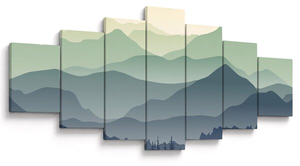 Obraz - Forest Mountain (210x100 cm)