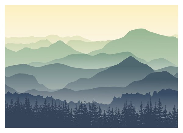 Obraz - Forest Mountain (70x50 cm)