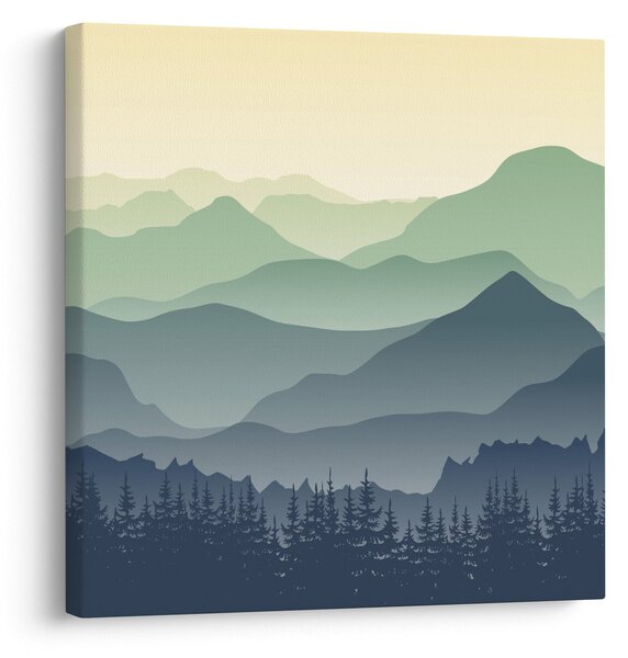 Obraz - Forest Mountain (30x30 cm)