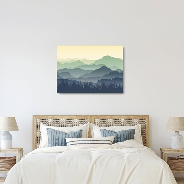 Skleněný obraz - Forest Mountain (70x50 cm)