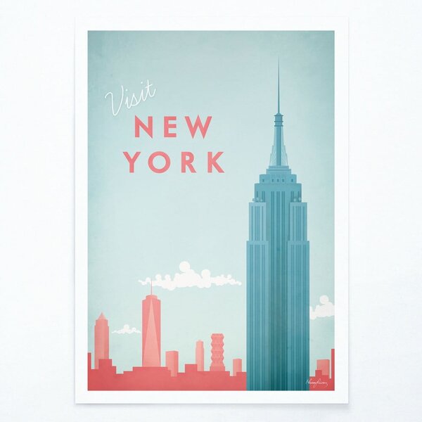 Plakát Travelposter New York, 30 x 40 cm