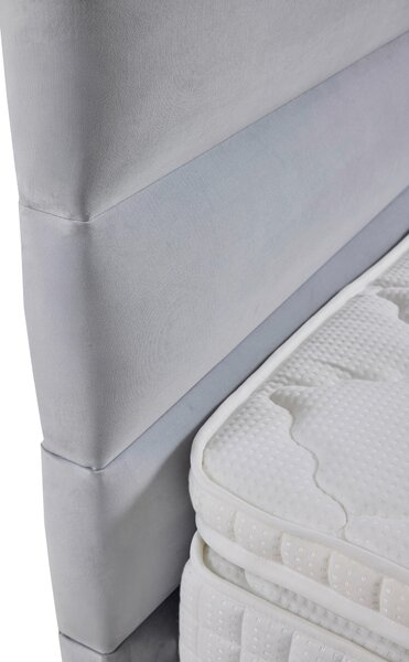 POSTEL BOXSPRING, 120/200 cm, světle šedá MID.YOU - Jednolůžkové postele, Online Only