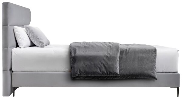 POSTEL BOXSPRING, 180/200 cm, světle šedá MID.YOU - Online Only postele, Online Only