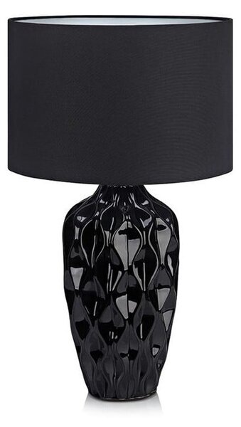 Černá stolní lampa Markslöjd Ben, ø 26 cm