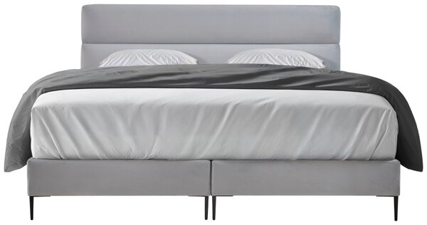 POSTEL BOXSPRING, 180/200 cm, světle šedá MID.YOU - Online Only postele, Online Only