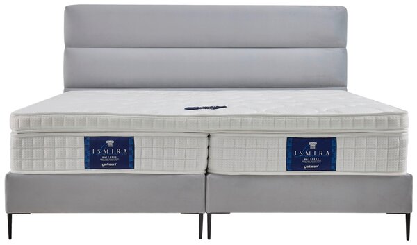 POSTEL BOXSPRING, 180/200 cm, světle šedá MID.YOU - Online Only postele, Online Only