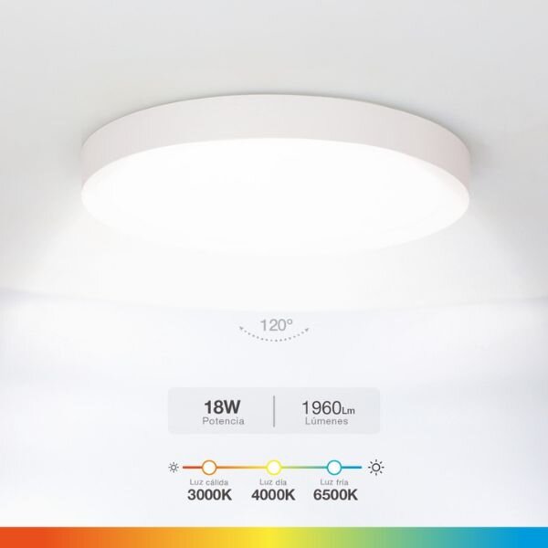 Prémiové led stropní svítidlo Belair stmívatelné 23cm 18W 1260lm CCT, IP44, 3 roky záruka
