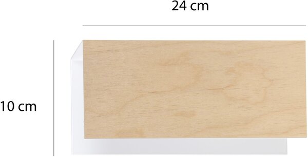 Emibig Carlo nástěnné svítidlo 1x15 W černá-dřevo 610/K1