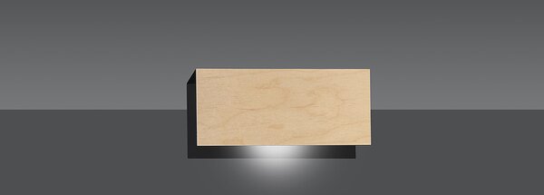 Emibig Carlo nástěnné svítidlo 1x15 W černá-dřevo 610/K1