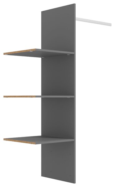 VNITŘNÍ ČLENĚNÍ, šedá, 48/159/42 cm Xora - Šatní skříně