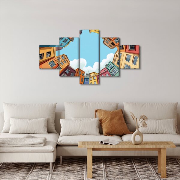 Obraz - Mezi domy (125x70 cm)