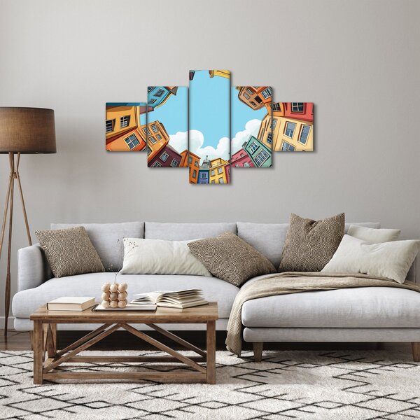 Obraz - Mezi domy (125x70 cm)