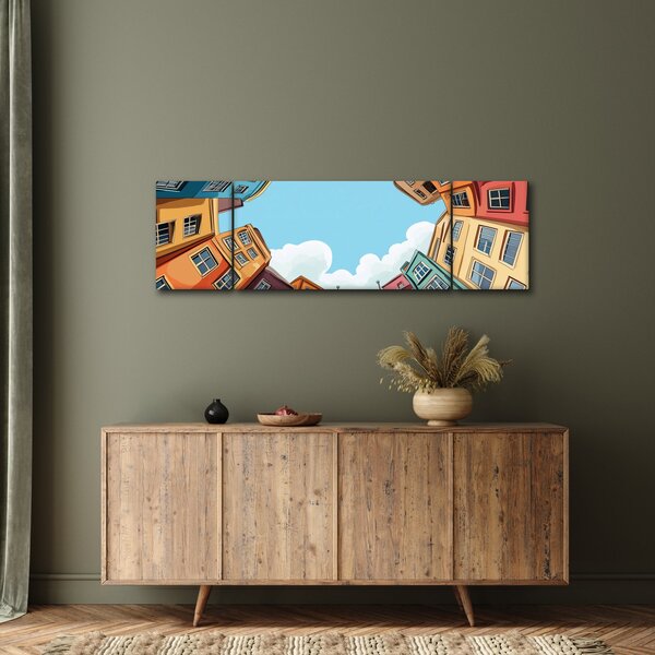 Obraz - Mezi domy (170x50 cm)