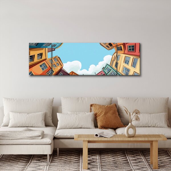 Obraz - Mezi domy (170x50 cm)