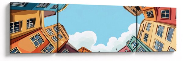 Obraz - Mezi domy (170x50 cm)
