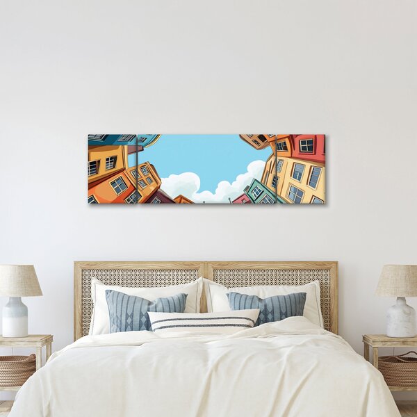 Obraz - Mezi domy (170x50 cm)