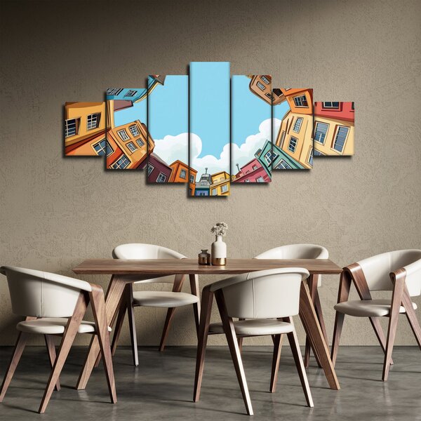 Obraz - Mezi domy (210x100 cm)