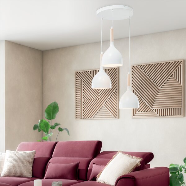 Eltap Designové závěsné osvětlení Woldes 3, 42x42x110cm