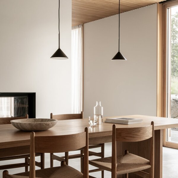 Závěsná svítidlo Watt & Veke, Kuro, stmívatelné, Černá, Kuchyně, Kov, Design