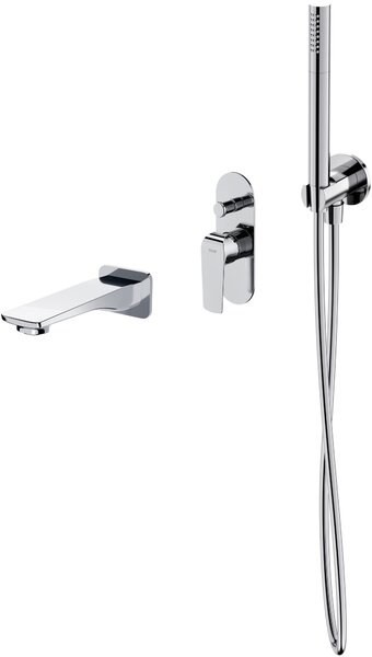 Sada vanová baterie Cersanit City S951-345, sprchová sada Cersanit Inverto S951-708, S951-706