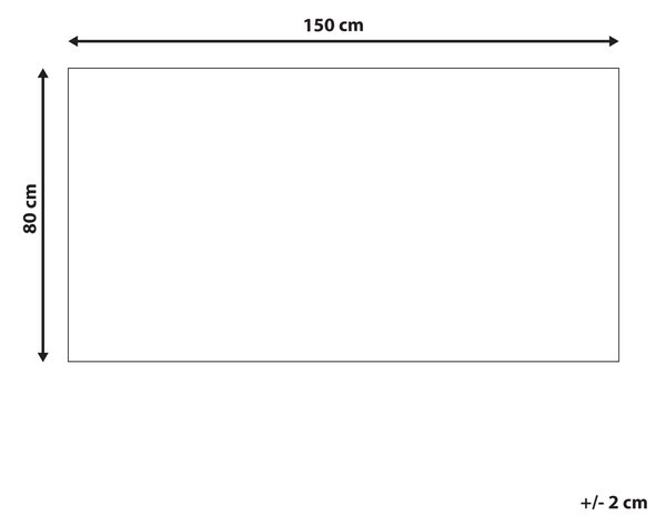 Koberec AFIS Béžová 80 x 150 cm Bavlna