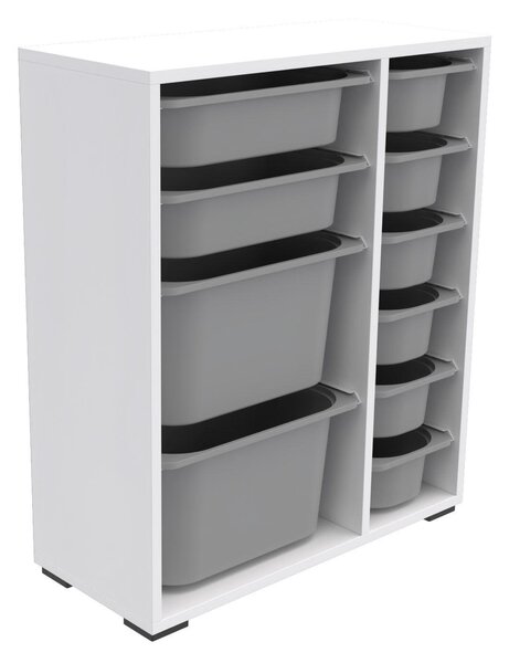 Organizér na hračky Dremonka 10 (šedá + bílá)