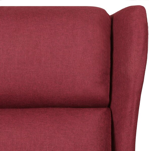 Polohovací křeslo vínové textil 340952