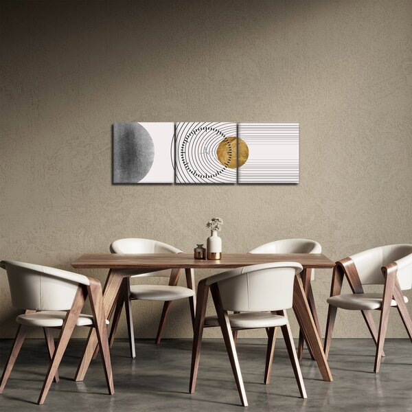 Obraz - Rustic Arches N⁰1 (s hodinami) (90x30 cm)