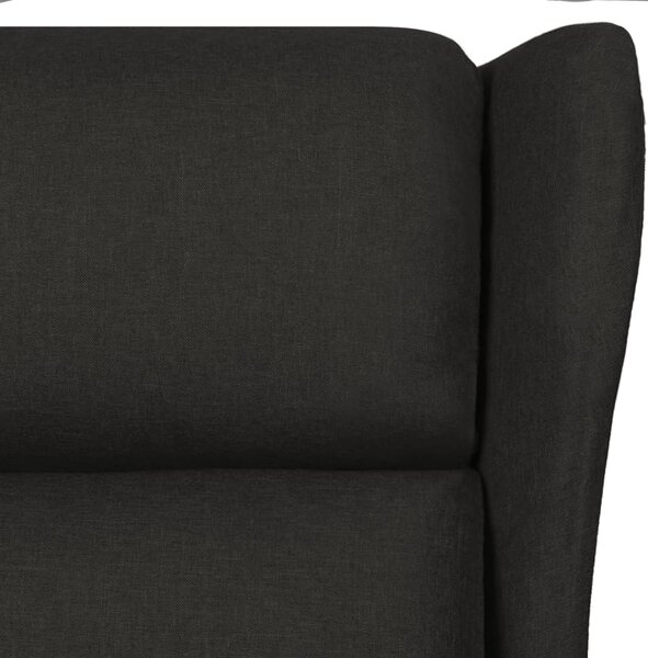 Polohovací křeslo černé textil 340951