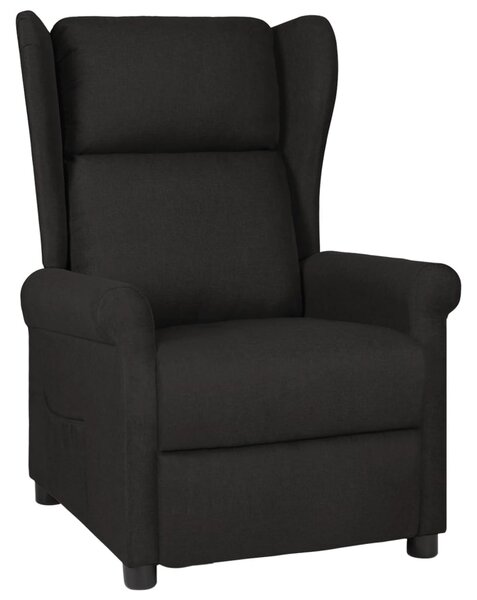 Polohovací křeslo černé textil 340951
