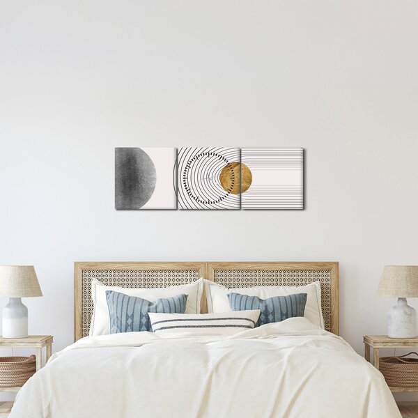 Obraz - Rustic Arches N⁰1 (s hodinami) (90x30 cm)