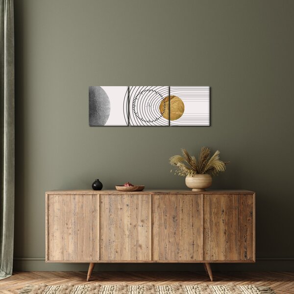 Obraz - Rustic Arches N⁰1 (s hodinami) (90x30 cm)