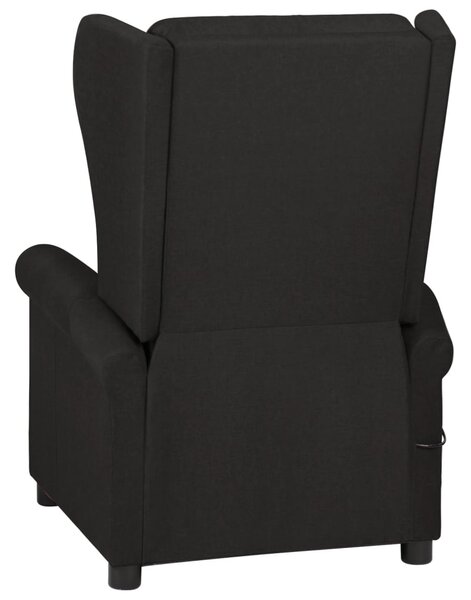 Polohovací křeslo černé textil 340951