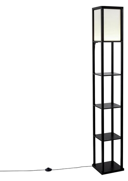 Designová stojací lampa černá a bílá včetně LED - Nea