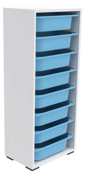 Organizér na hračky Dremonka 4 (bílá + modrá)