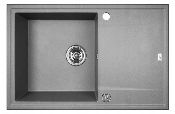 LAVEO Megalo, kuchyňský dřez 790x490x230 mm + dřezová baterie BKZ_968, šedá, LAV-SBEA511T