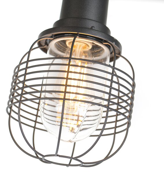 Rustikální venkovní lampa černá 3-světlo IP44 - Guardado