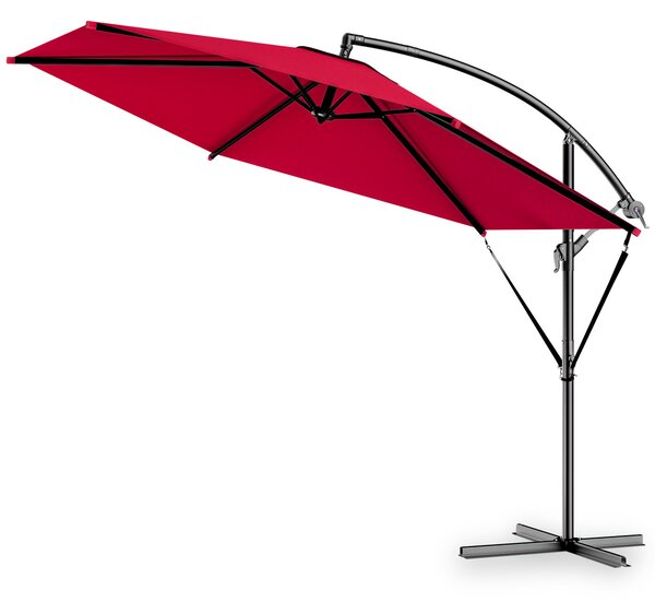 Deuba Zahradní slunečník s UV 80 + Ø300 cm - červený