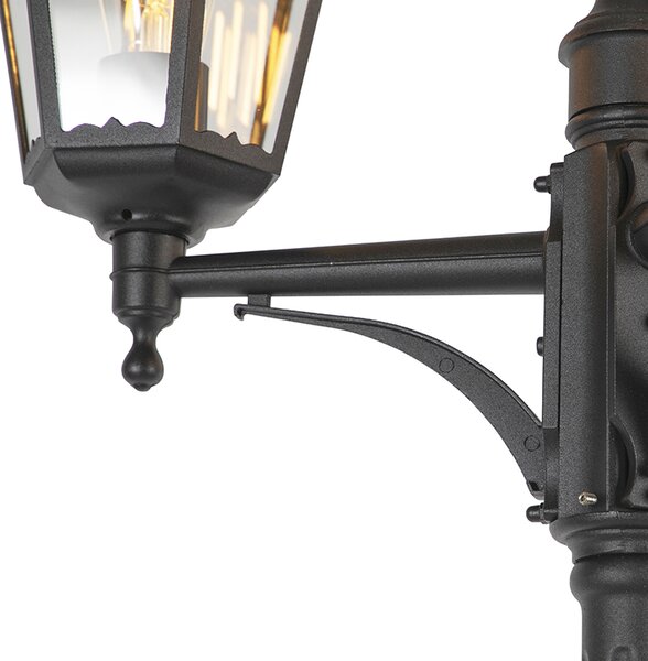 Venkovní lampa venkovského stylu černá IP44 - New Orleans 3