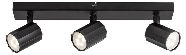 Rabalux Černé stropní svítidlo Rogelio pro žárovku 3x GU10 73025