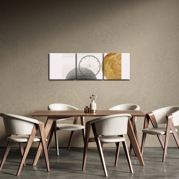 Obraz - Rustic Arches N⁰2 (s hodinami) (90x30 cm)