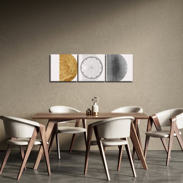 Obraz - Rustic Arches N⁰3 (s hodinami) (90x30 cm)